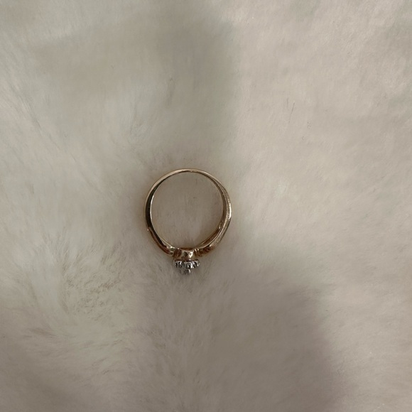 Engagement promise 14k Gold Diamond Ring 1/3 ct natural mined Diamonds size 5 - Picture 10 of 12